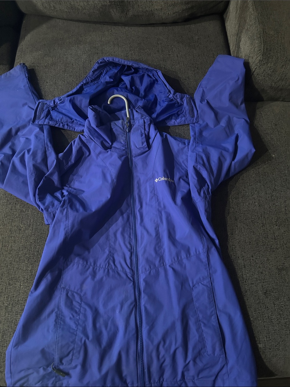 Columbia Women's Royal Blue Hooded Rain Shell